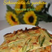 Schiacciata con zucchine e provolone