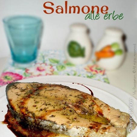 Trancio di salmone alle erbe