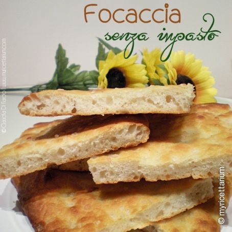 Focaccia senza impasto
