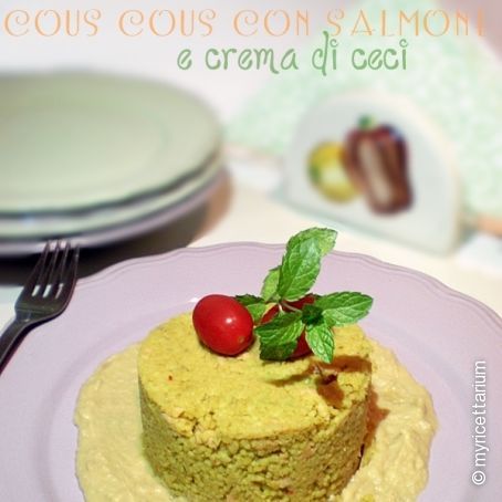 Cous cous con salmone e crema de ceci