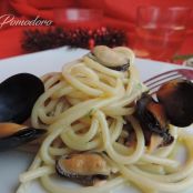 Vermicelli cozze e pecorino romano - Tappa 1
