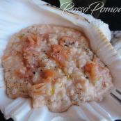 Risotto salmone affumicato e burratina - Tappa 1
