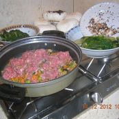 FUNGHI CHAMPIGNON RIPIENI A MODO MIO CON DOPPIA PANATURA - Tappa 1