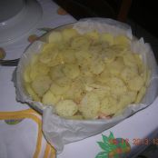 TORTINO DI PATATE CON MORTADELLA E FILANTE..al forno - Tappa 4