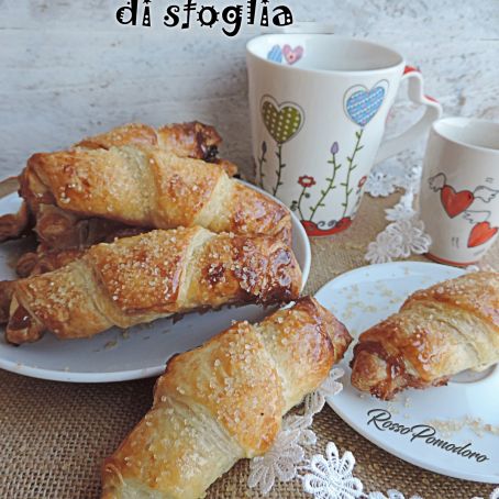 Croissants di sfoglia dolci