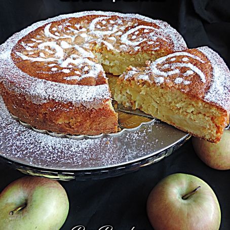 Torta di mele alla panna