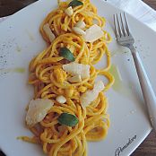 Spaghetti alla carbonara di zucca