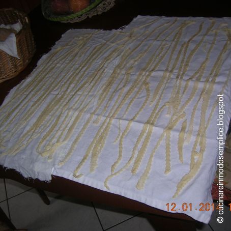 FETTUCCINE RIGATE FATTE IN CASA AI FUNGHI