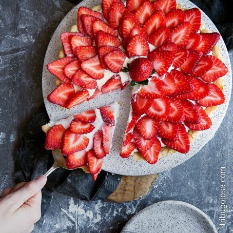 Crostata di ricotta e fragole