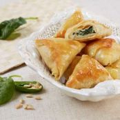 Fagottini di sfoglia ripieni di spinaci