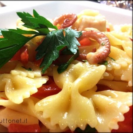 Farfalle con polpo