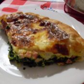 Torta salata agli spinaci e uova