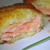 Filetto
di salmone in crosta di patate