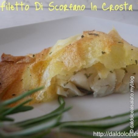 Filetto di scorfano in crosta di patate