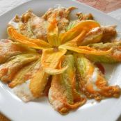 Fiori di zucca al forno - Tappa 1