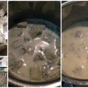 Flan di ricotta e zucca con fonduta di gorgonzola - Tappa 2