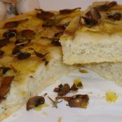 focaccia con patate e funghi