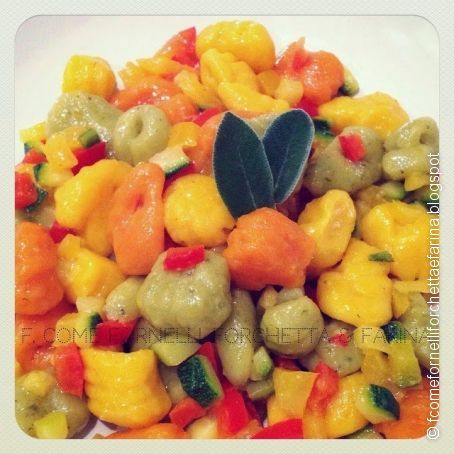 Gnocchi multicolor
