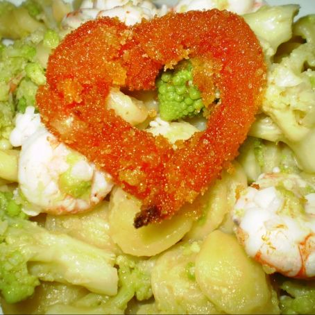 FUSILLI CON CAVOLFIORE POMODORINI E RUCOLA