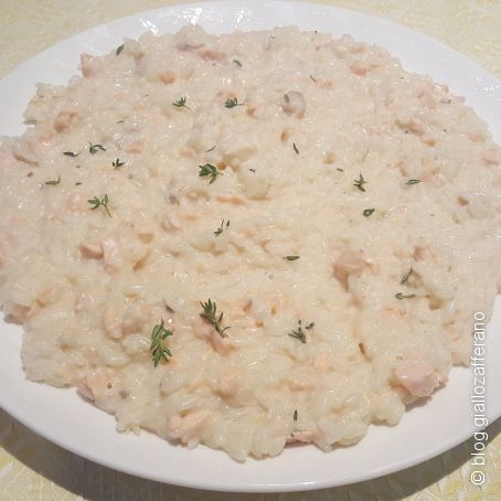 Risotto al salmone e crescenza