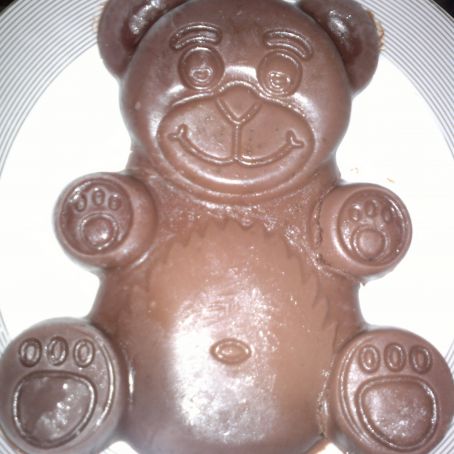 Budino al cioccolato teddy bear