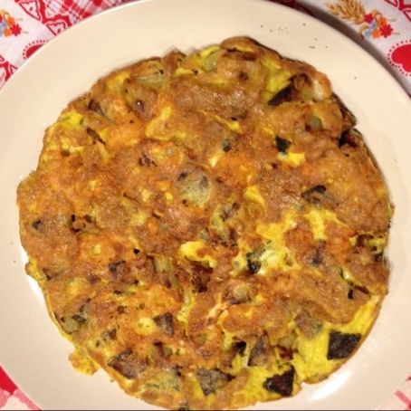 Frittata filante di patate e provola