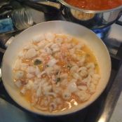 Risotto con calamari e gamberetti - Tappa 2