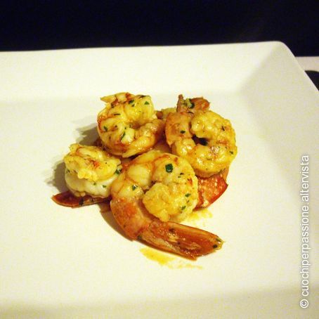Gamberi allo Zafferano