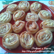 girelle di sfoglia e mortadella