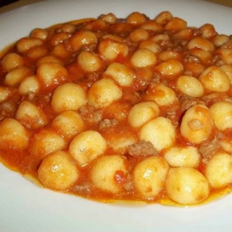 Gnocchetti con polpa di granchio e gamberetti