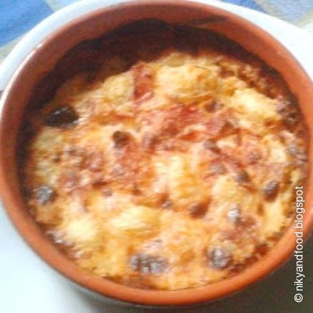 Gnocchi
gratinati prosciutto e formaggio
