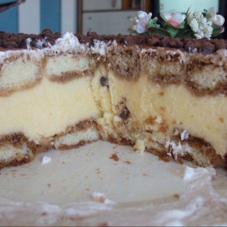 Torta a gelato con savoiardi