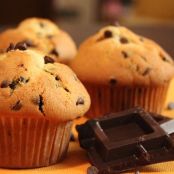 Muffin con gocce di cioccolato in 5 minuti