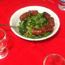 Cime di rape con salsiccia calabrese