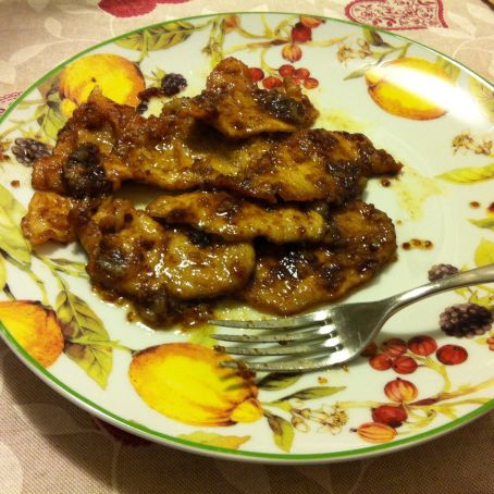 Scaloppine all'aceto balsamico