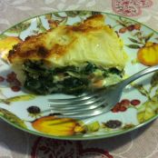 Lasagne con spinaci freschi e prosciutto crudo