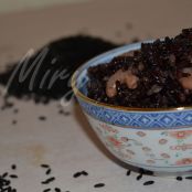 Riso nero con gamberetti e calamaretti - Tappa 4