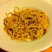 Spaghetti al ragù di funghi