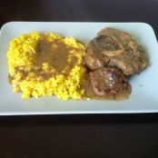 Risotto giallo con ossobuco &ldquo;in bianco&rdquo;