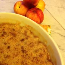 Crumble di pesche