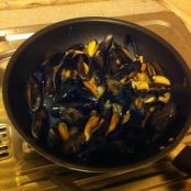 Fregola di cozze e scampi - Tappa 1