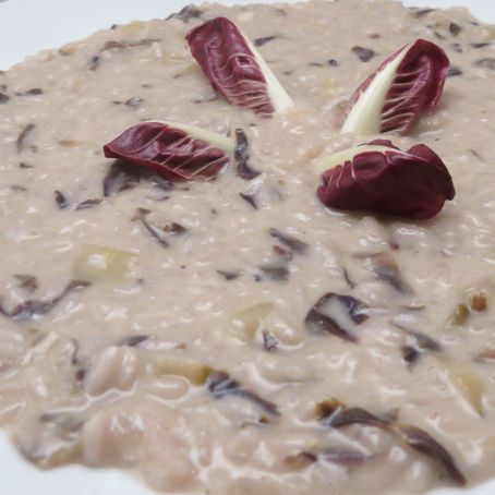 Riso al radicchio e scamorza