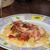 FARFALLE AI CALAMARETTI E ASPARAGI - Tappa 1