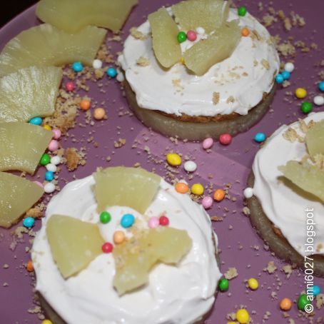 MINI CHEESE-CAKE ALL'ANANAS