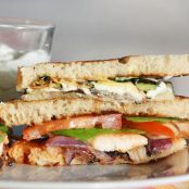 Chicken club sandwich light