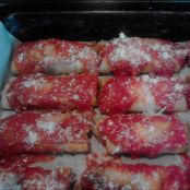 Involtini di melanzane al sugo