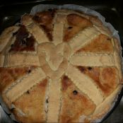 Crostata di ricotta con gocce di cioccolato fondente