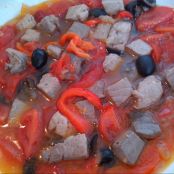 Orecchiette pugliesi con tonno fresco e peperoni - Tappa 3