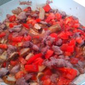 Farfalle con porcini e salsiccia - Tappa 2