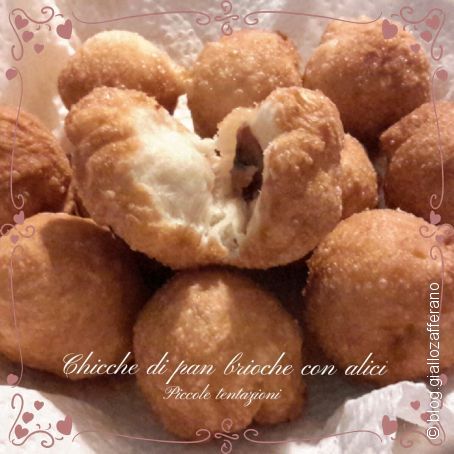 Chicche di pan brioche con alici